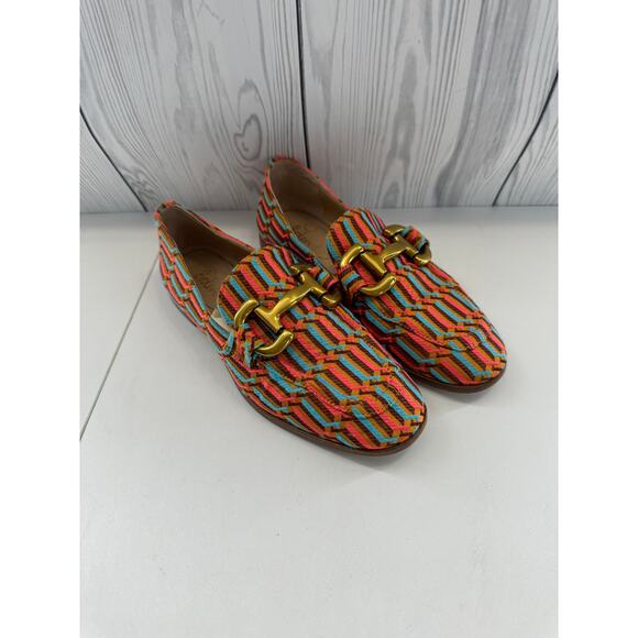HTF Boden Snaffle Jacquard Loafers Size 37 (6.5 US) EUC - Picture 1 of 10